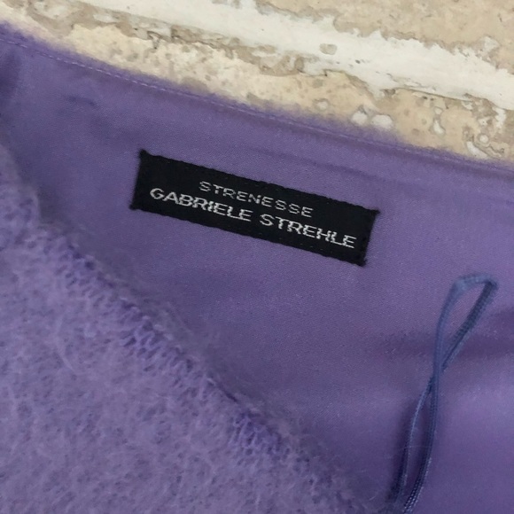 Gabriele Strehle Lined Mohair Lavender Skirt
